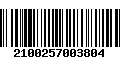 Código de Barras 2100257003804