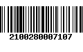 Código de Barras 2100280007107