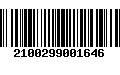 Código de Barras 2100299001646