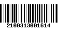 Código de Barras 2100313001614