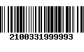 Código de Barras 2100331999993