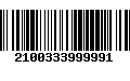 Código de Barras 2100333999991