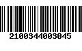 Código de Barras 2100344003045