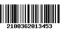 Código de Barras 2100362013453