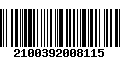 Código de Barras 2100392008115