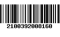 Código de Barras 2100392008160