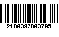 Código de Barras 2100397003795