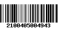 Código de Barras 2100405004943