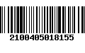 Código de Barras 2100405018155