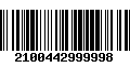 Código de Barras 2100442999998