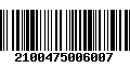 Código de Barras 2100475006007