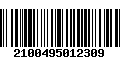 Código de Barras 2100495012309