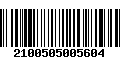 Código de Barras 2100505005604