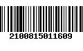 Código de Barras 2100815011609