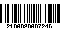 Código de Barras 2100820007246