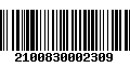 Código de Barras 2100830002309