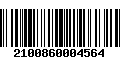 Código de Barras 2100860004564