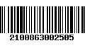 Código de Barras 2100863002505