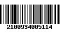 Código de Barras 2100934005114