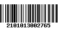 Código de Barras 2101013002765