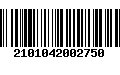 Código de Barras 2101042002750