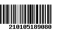 Código de Barras 210105189080