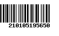 Código de Barras 210105195650