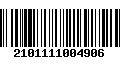 Código de Barras 2101111004906