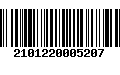 Código de Barras 2101220005207