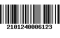 Código de Barras 2101240006123