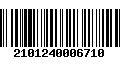 Código de Barras 2101240006710