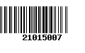 Código de Barras 21015007