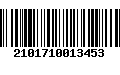 Código de Barras 2101710013453