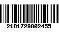 Código de Barras 2101729002455