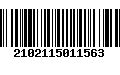 Código de Barras 2102115011563