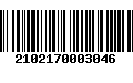 Código de Barras 2102170003046