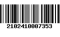 Código de Barras 2102410007353