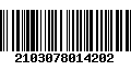 Código de Barras 2103078014202