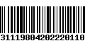 Código de Barras 21031119804202220110409