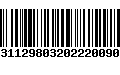 Código de Barras 21031129803202220090328