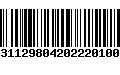 Código de Barras 21031129804202220100241