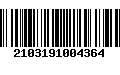 Código de Barras 2103191004364