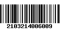 Código de Barras 2103214006009