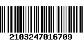 Código de Barras 2103247016709