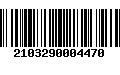 Código de Barras 2103290004470