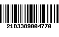 Código de Barras 2103389004770