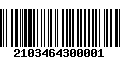 Código de Barras 2103464300001