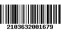 Código de Barras 2103632001679