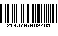 Código de Barras 2103797002405