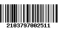 Código de Barras 2103797002511